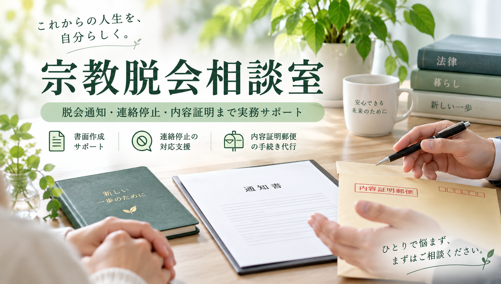 宗教脱会相談室とは——何ができるのか、相談から書面作成までの流れ
