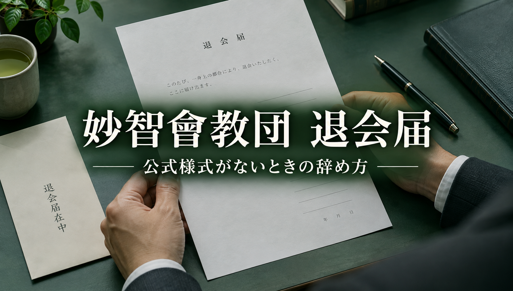 妙智會教団に退会届の公式様式はある？辞める意思を確実に伝える方法