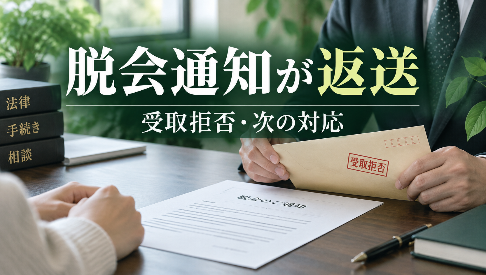 宗教の脱会通知が受取拒否・返送されたら？到達の考え方と次の対応